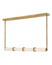 Cy 49.5" LED Linear Pendant in Lacquered Brass