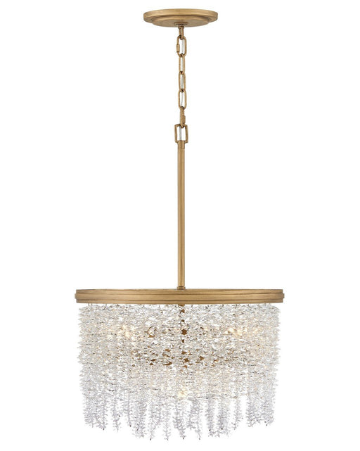 Rubina 4-Light Convertible Pendant in Burnished Gold