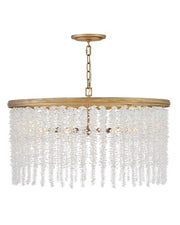 Rubina 6-Light Pendant in Burnished Gold