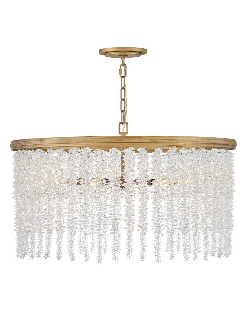 Rubina 6-Light Pendant in Burnished Gold
