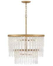 Rubina 10-Light Pendant in Burnished Gold