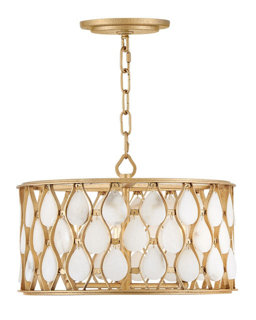 Estie 3-Light Convertible Pendant in Piastra Gold