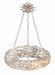 Broche LED Chandelier in Antique Silver - Lamps Expo