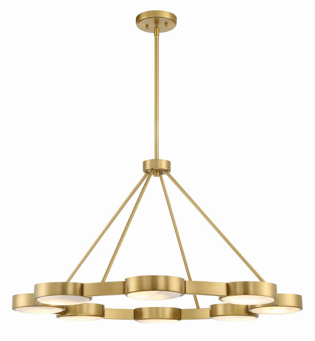 Orson 8-Light Chandelier in Modern Gold - Lamps Expo