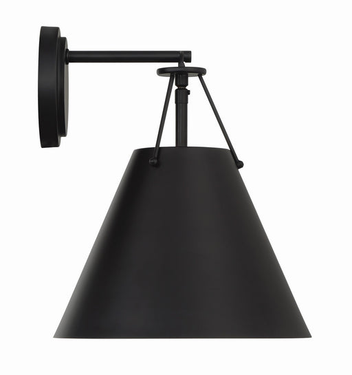 Xavier 1-Light Task Sconce in Matte Black - Lamps Expo
