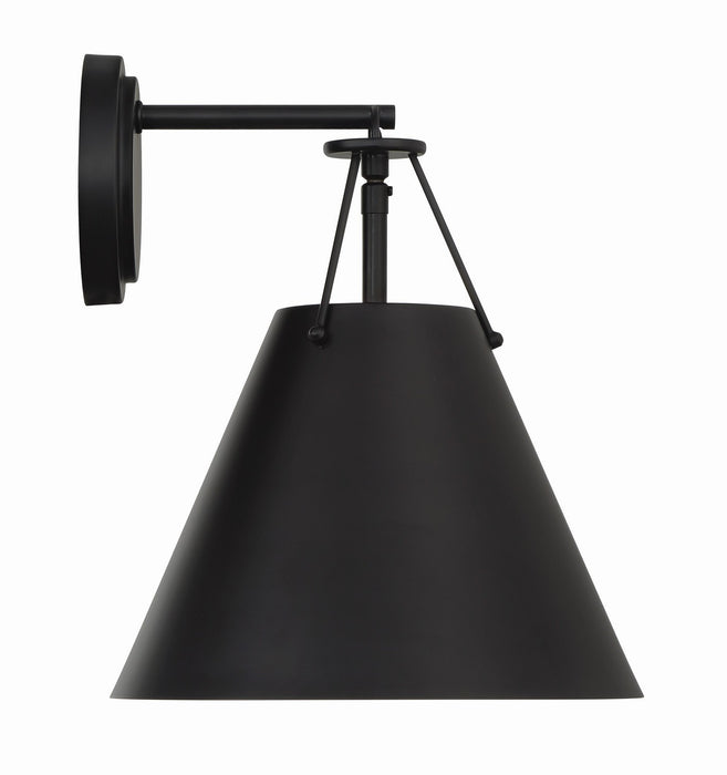 Xavier 1-Light Task Sconce in Matte Black - Lamps Expo