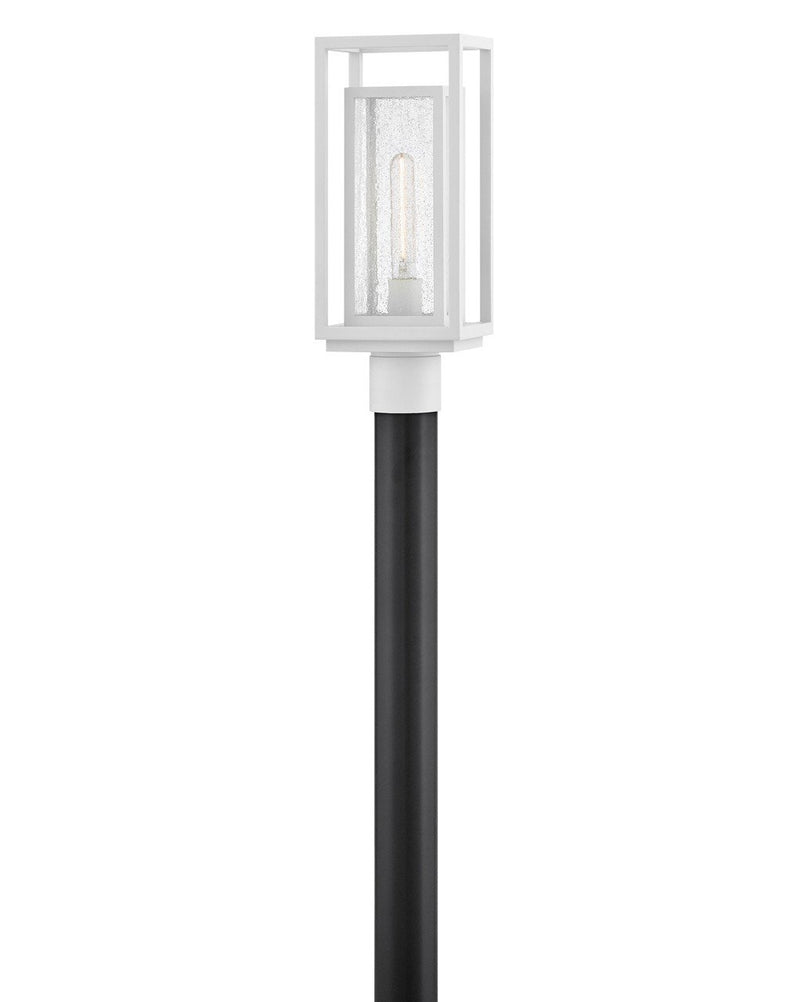 Republic Outdoor Post Light in Textured White