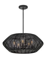 Luca 5-Light Outdoor Pendant in Black