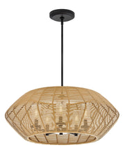 Luca 5-Light Outdoor Pendant in Black