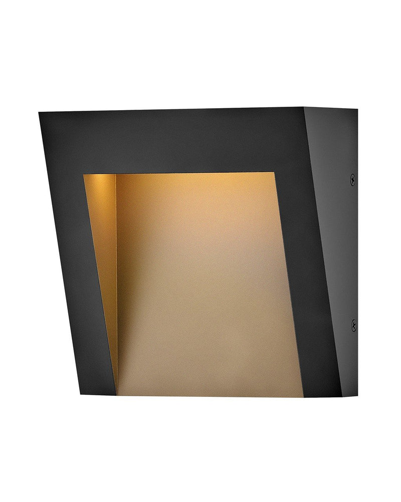 Taper Small LED Outdoor Wall Sconce in Textured Black