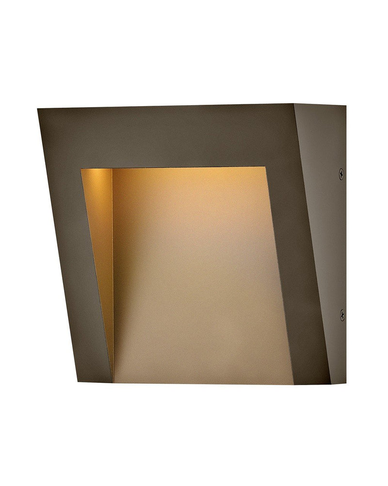 Taper Small LED Outdoor Wall Sconce in Textured Oil Rubbed Bronze