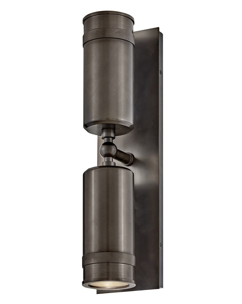 Pratt 2-Light Outdoor Wall Sconce in Black Oxide