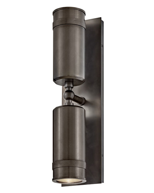 Pratt 2-Light Outdoor Wall Sconce in Black Oxide