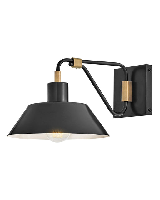 Brewster Small Outdoor Wall Sconce in Black Oxide