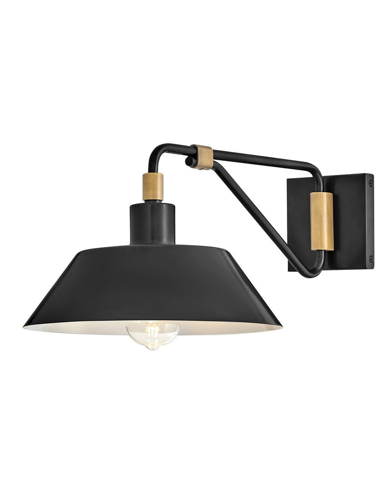 Brewster Medium Outdoor Wall Sconce in Black Oxide