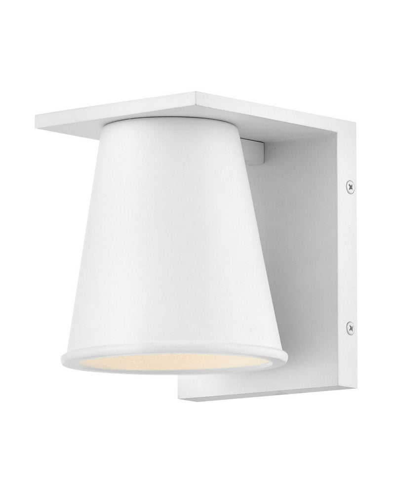 Hans Outdoor Wall Sconce in Textured White