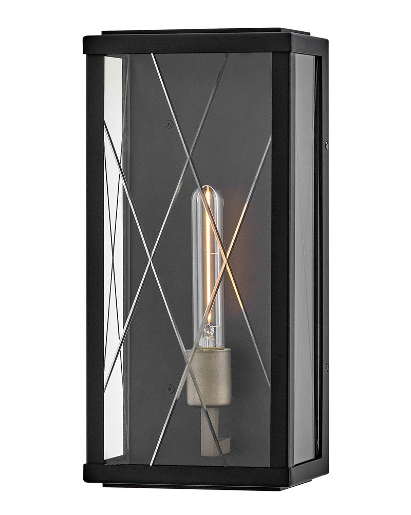 Monte Small Outdoor Wall Sconce in Black