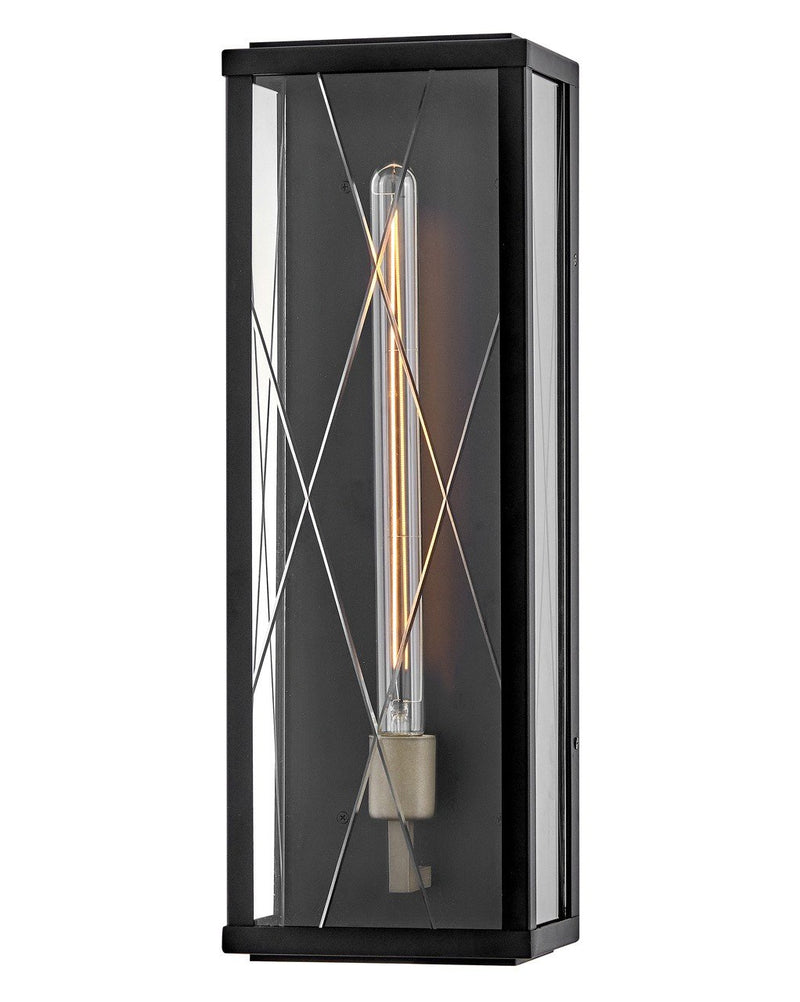 Monte Medium Outdoor Wall Sconce in Black