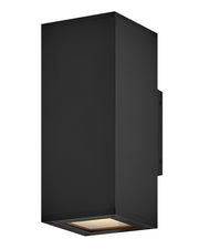 Tetra 2-Light Outdoor Wall Sconce in Black