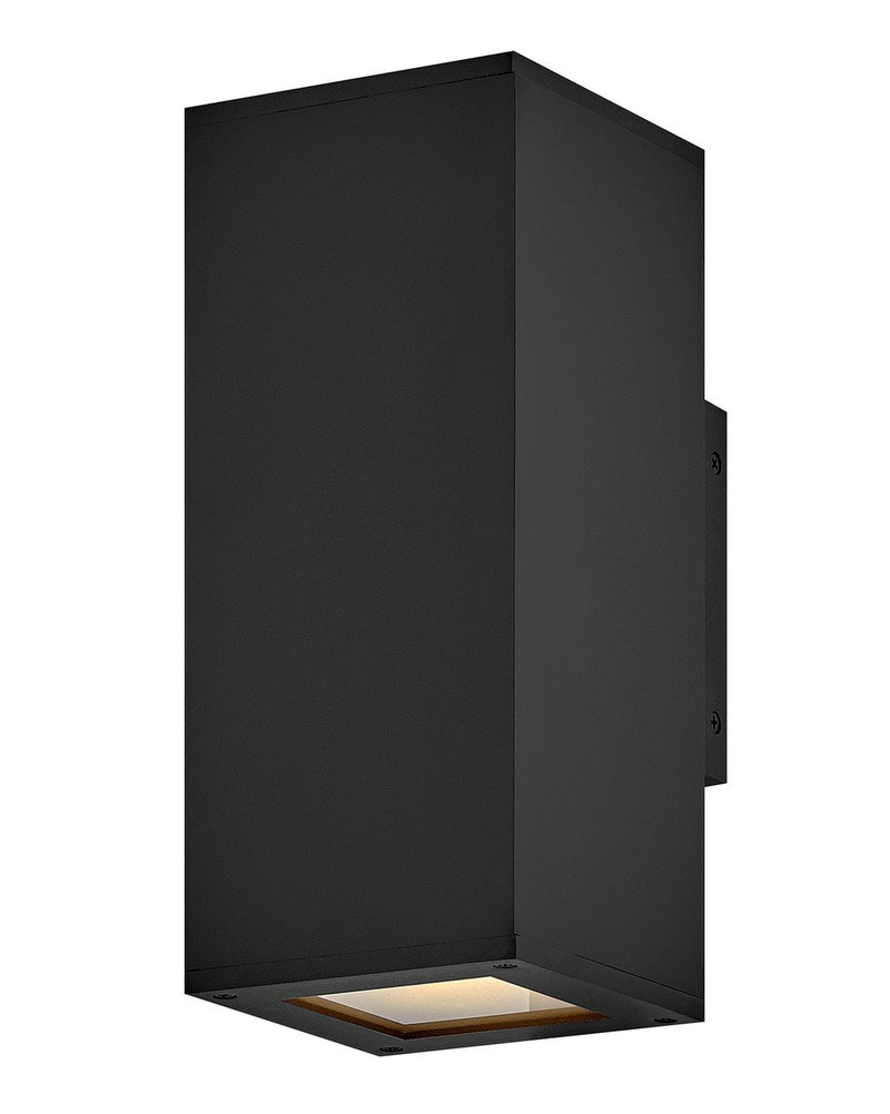 Tetra 2-Light Outdoor Wall Sconce in Black