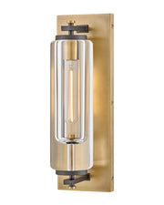Lourde Medium Outdoor Wall Sconce in Heritage Brass