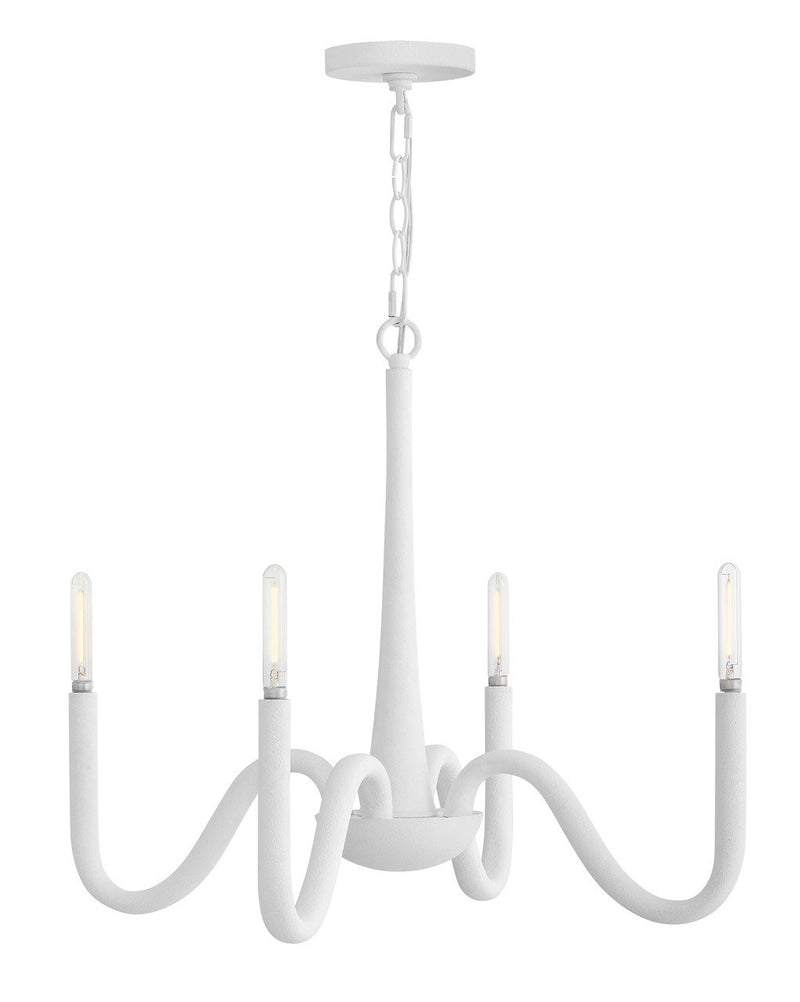 Maris 4-Light Chandelier in Textured Plaster