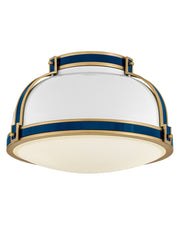 Barton 2-Light Semi-Flush Mount in Gloss White