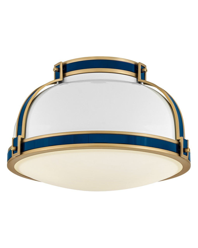 Barton 2-Light Semi-Flush Mount in Gloss White
