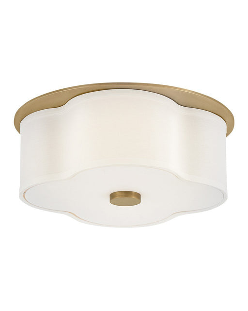 Delaney 2-Light Flush Mount in Heritage Brass