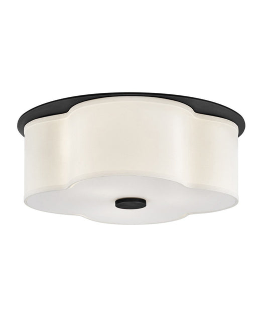 Delaney 3-Light Flush Mount in Black