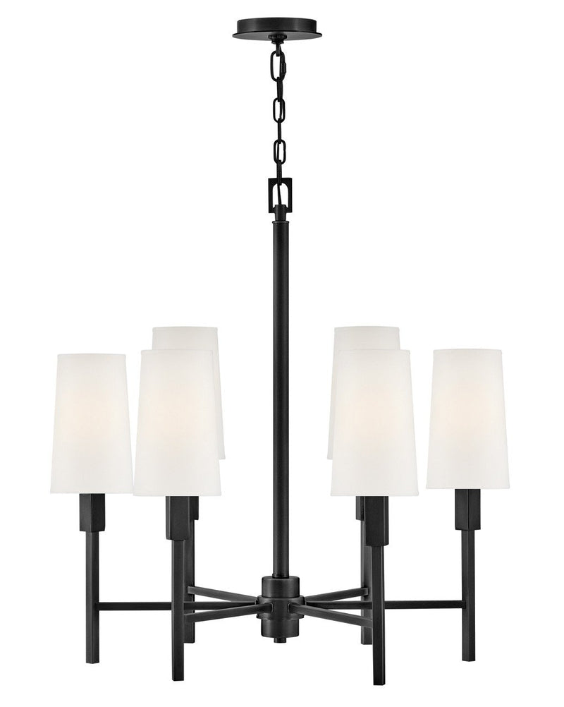Fenwick 6-Light Chandelier in Black