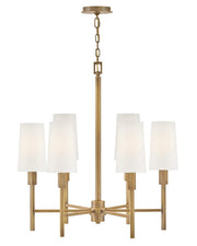 Fenwick 6-Light Chandelier in Heritage Brass