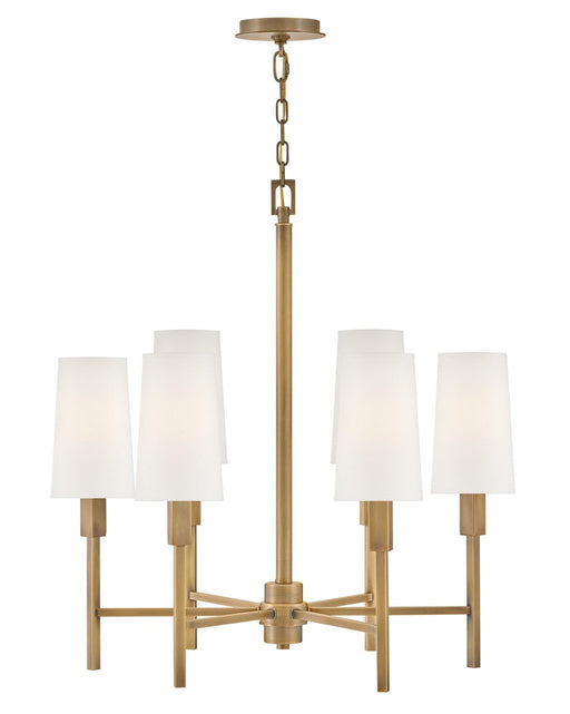 Fenwick 6-Light Chandelier in Heritage Brass