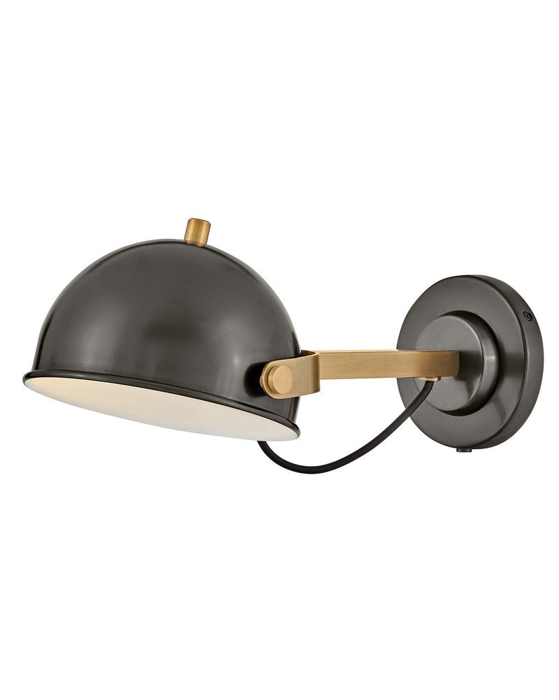 Spence Plug-In Wall Sconce in Black Oxide