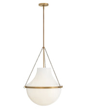 Collins 20" Pendant in Heritage Brass