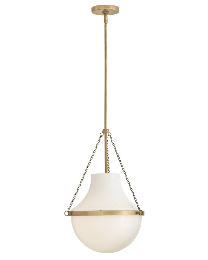 Collins 15" Pendant in Heritage Brass