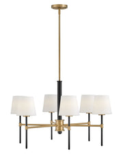 Saunders 6-Light Chandelier in Black