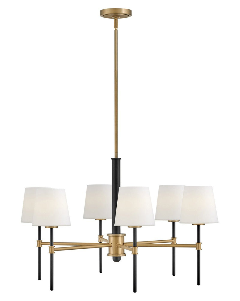 Saunders 6-Light Chandelier in Black