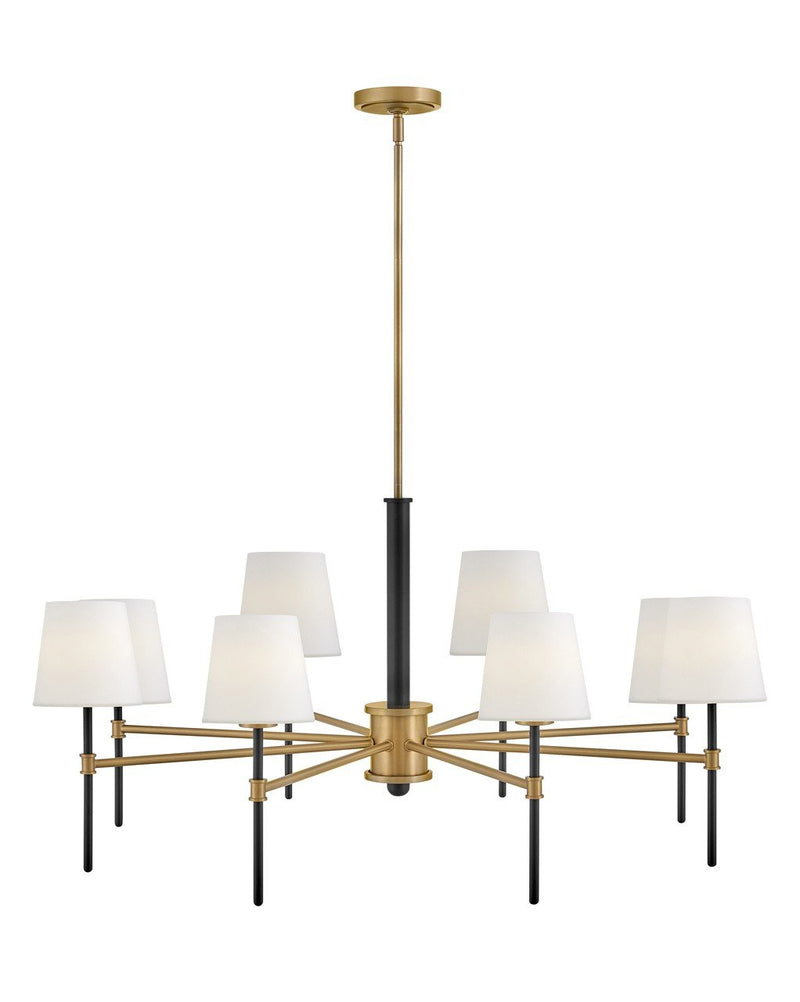 Saunders 8-Light Chandelier in Black