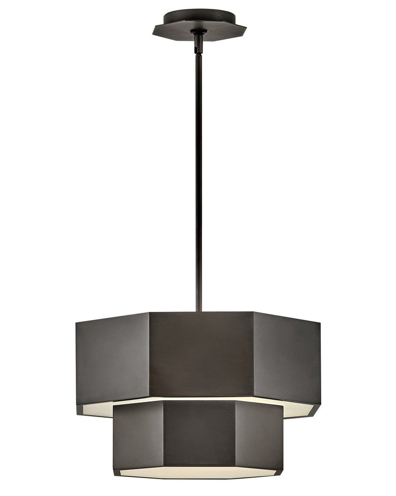 Facet 5-Light Convertible Pendant in Black Oxide
