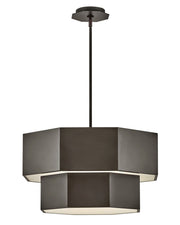 Facet 7-Light Pendant in Black Oxide
