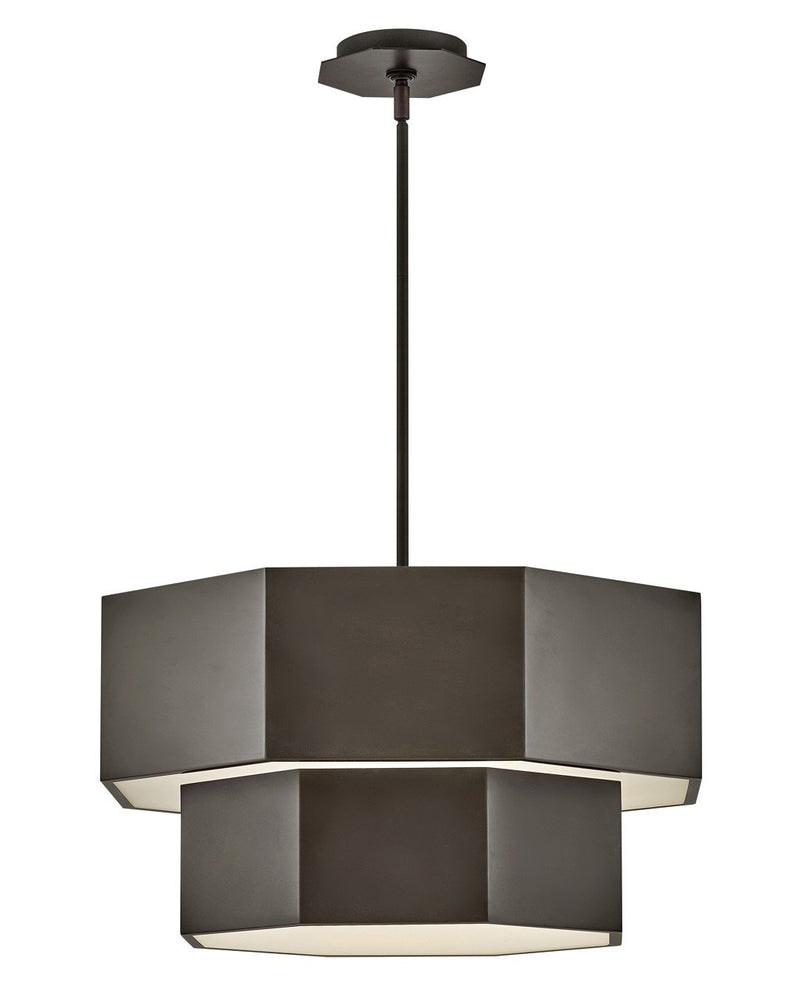 Facet 7-Light Pendant in Black Oxide