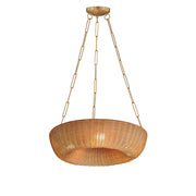 Bower 24" Pendant in Natural Aged Brass