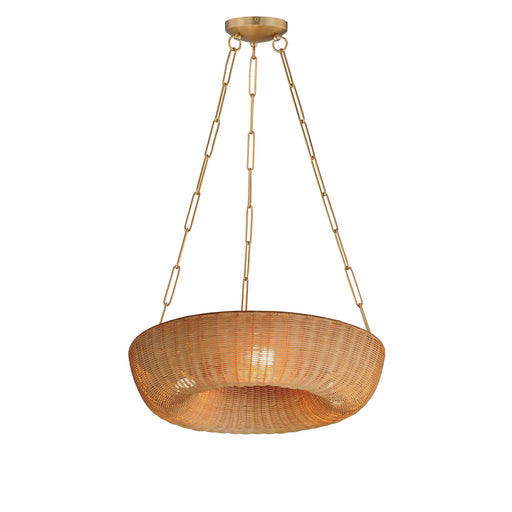 Bower 24" Pendant in Natural Aged Brass