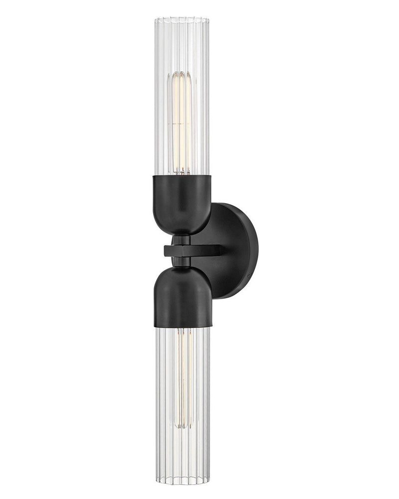 Soren 2-Light Wall Sconce in Black
