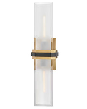 Kipton 2-Light Wall Sconce in Heritage Brass