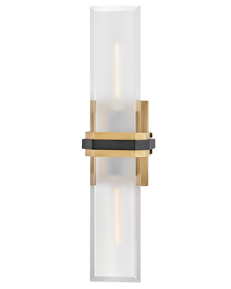 Kipton 2-Light Wall Sconce in Heritage Brass