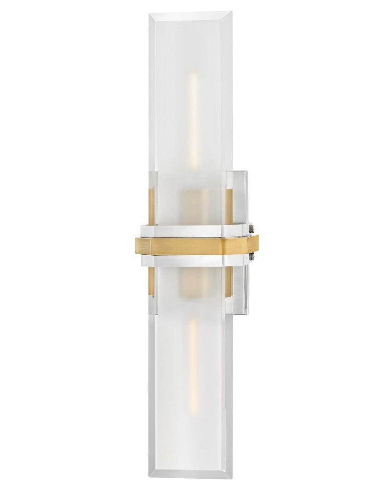 Kipton 2-Light Wall Sconce in Polished Nickel