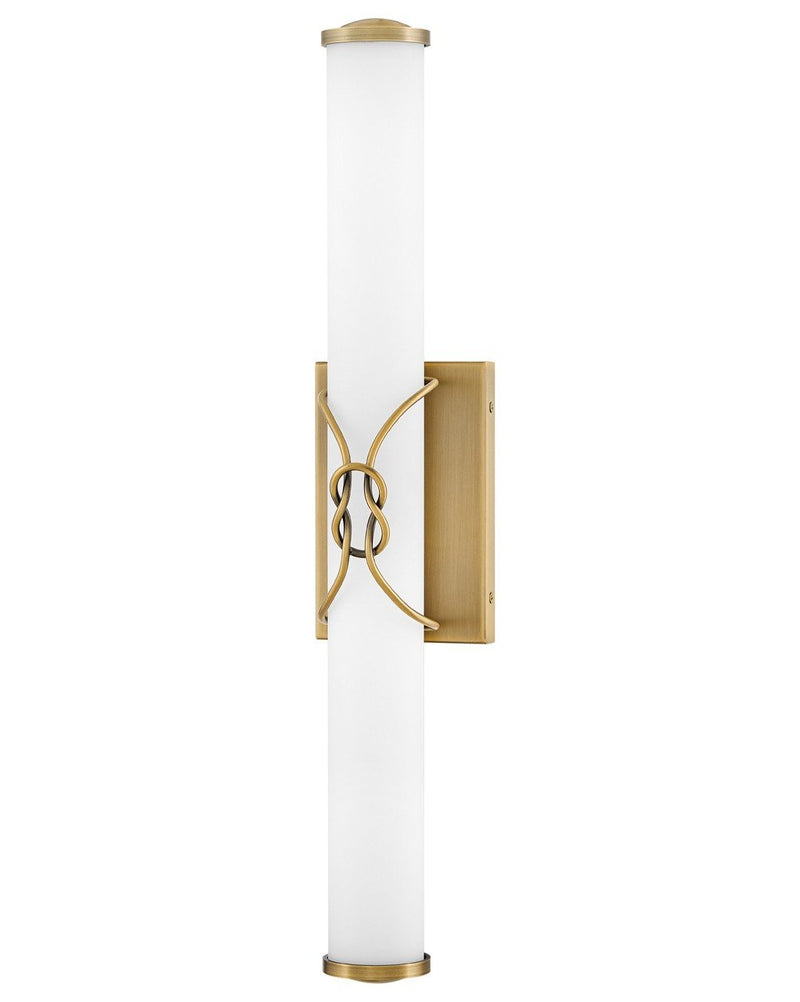 Kitts LED Bath Vanity Light in Lacquered Brass