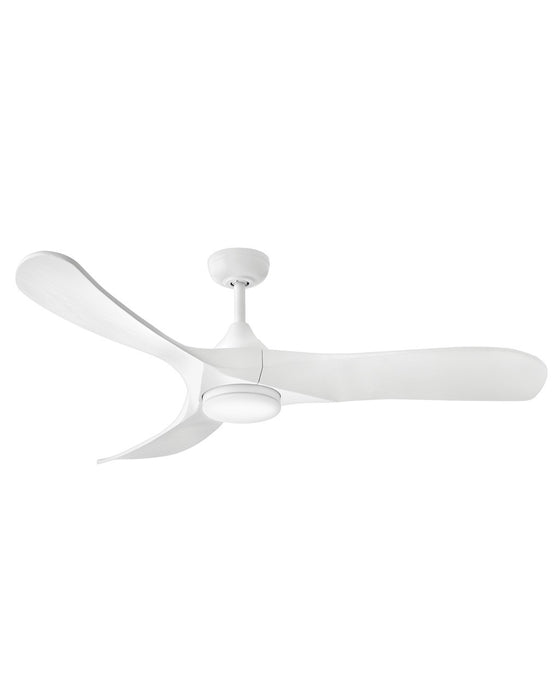 Swell Illuminated 56" LED Smart Fan in Matte White - Lamps Expo